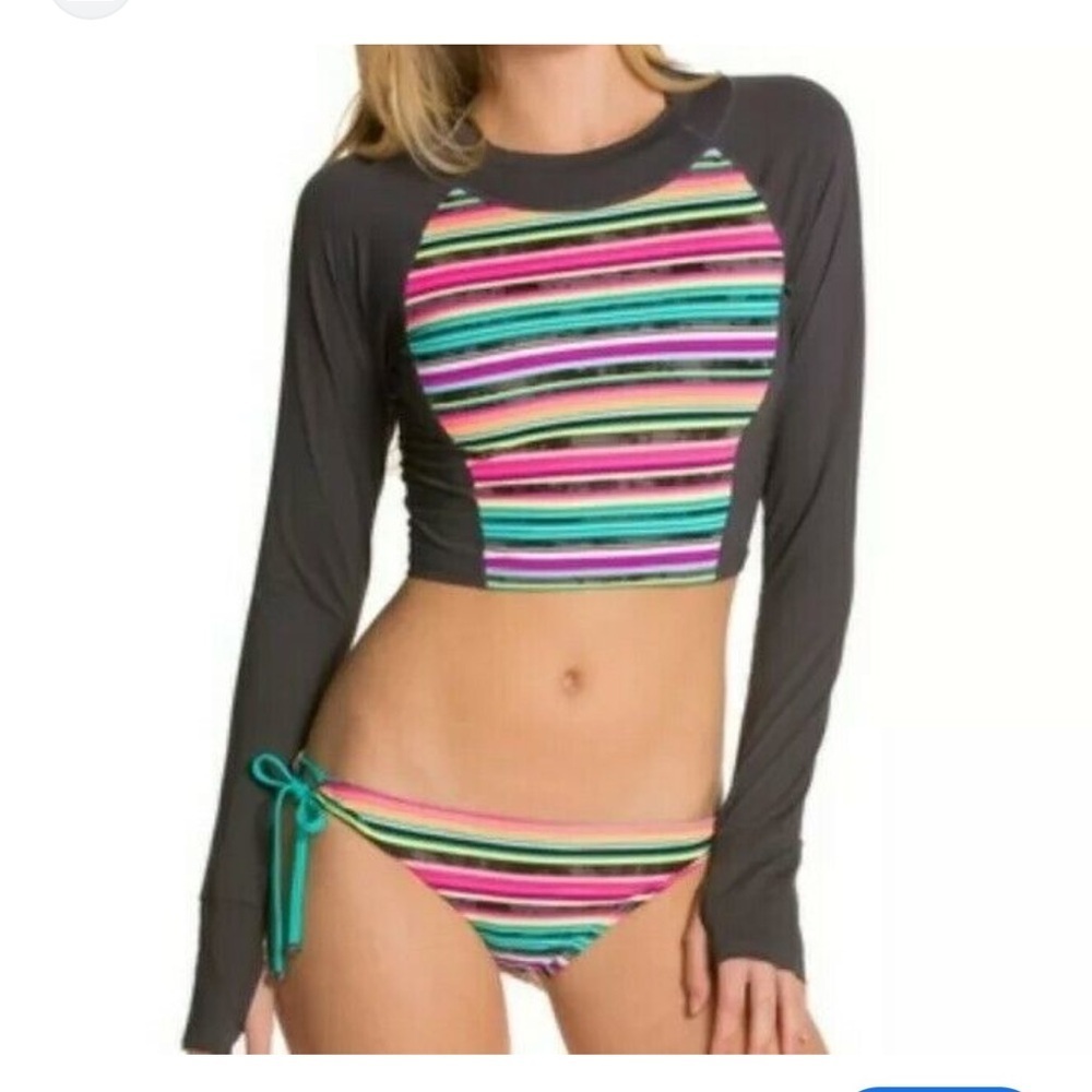 Oakley Black Rashguard Swim Top